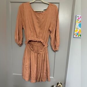 Free People Terracotta Mini Dress